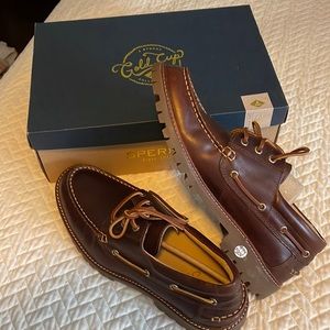 Authentic Sperry loafer gets a modern twist with a lug-sole.